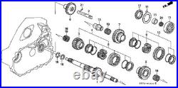 Honda EG6 EK9 DC2 5th-R Synchro Sleeve Set Genuine 23626-P21-335 New