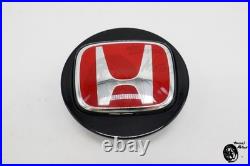 Honda Genuine Acura Civic Type-R Wheel Center Cap Red Emblem 4 piece Set New