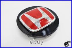 Honda Genuine Acura Civic Type-R Wheel Center Cap Red Emblem 4 piece Set New