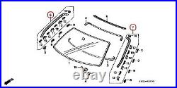 Honda Genuine CR-X Del Sol Eg1 Ej4 Molding Windshield Right & Left Set OEM Car