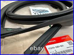 Honda Genuine Civic Coupe Hatchback 96-00 Front Door Weatherstrip Seal Pair OEM