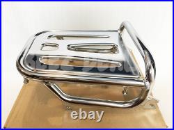 Chrome Rear Luggage Rack Extension For Honda Super Cub C125 (JA48, JA58, JA71) - Heavy Duty Metal Rack