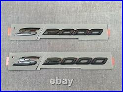 Honda Genuine S2000 Black Front Fender Emblems Badges for S2000 CR/S2000 Type S
