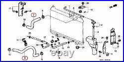 Honda Genuine UPPER & LOWER RADIATOR HOSE SET 19501-P72-000 19502-P72-000 OEM