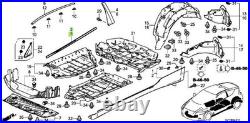 Honda New Genuine CR-Z 2011-2016 Window Door Belt Molding Left & Right Set OEM