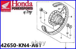 Honda New Genuine Oem Complete Rear Wheel 1985-2013 Xr100r / Crf100