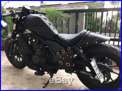 Z-SPEEDSHOP Leather Saddlebag Frame Cover For Honda CMX Rebel 500 & 300 (2017-2022)