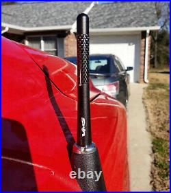 Honda S2000 Black Real Carbon Fiber Short 3 Inch Euro Style Replacement Antenna