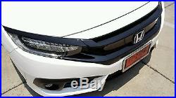 JDM 16-18 Honda Civic Gross Black Grille 10th FC RS Full Front Radiator Genuine