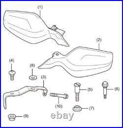 NEW 2024-2026 Genuine Honda NX500 Hand Guards Black 08P70-MKP-DQ0