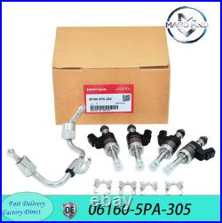NEW GENUINE Honda OEM Fuel Injector Kit- 1.5 L Turbo Injector Set & Fuel Pipe US
