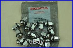 NEW Genuine Honda OEM Set of 16 Wheel Lug Nuts with Retainer 90381-SV1-981