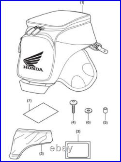 NEW Genuine OEM Honda CB500X NX500 Tank Bag and Attachment Kit 08L77-MJP-G51