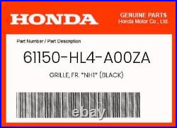 NEW Genuine OEM Honda GRILLE, FR. NH1 (BLACK) 61150-HL4-A00ZA