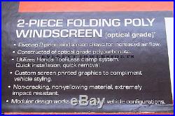 New Genuine Honda 2 Piece Folding Poly Windscreen Optical Grade SXS700 2/4 #P186