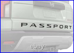 New! Genuine Honda 2026 Passport Black PASSPORT Letters (08F20-3BM-100)