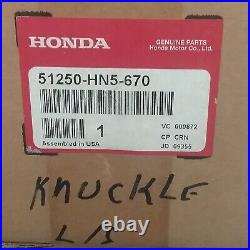 New Genuine Honda 51250-hn5-670 Knuckle Assembly, Left 2000-2006