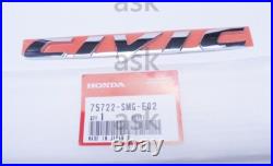 New Genuine Honda CIVIC 3D FN2 Type R Euro Rear Emblems Badge Set of 3 JDM