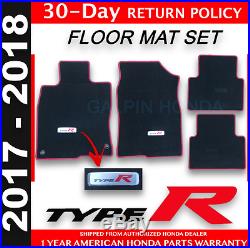 New Genuine Honda CIVIC Type R Red / Black Carpet Floormats 83600-tgh-a01zb