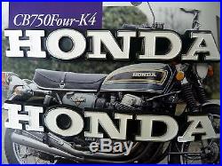 New Genuine Honda NOS CB750K2 Fuel Gas Tank Emblem Set 1969-1976 87121-341-000