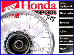 New Genuine Honda Oem Complete Rear Wheel 2003-2017 Crf150f 42650-kpt-305