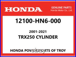 New Genuine Honda Oem Cylinder 2001-2025 Trx250x Ex Tm Te Te1 12100-hn6-000