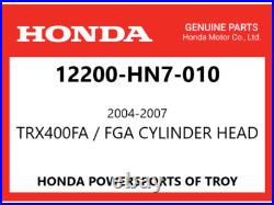 New Genuine Honda Oem Cylinder Head 2004-2007 Trx400fa Fga 12200-hn7-010