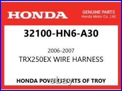 New Genuine Honda Oem Main Wire Harness 2006-2007 Trx250ex 32100-hn6-a30