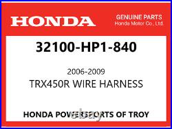 New Genuine Honda Oem Main Wire Harness 2006-2009 Trx450r 32100-hp1-840