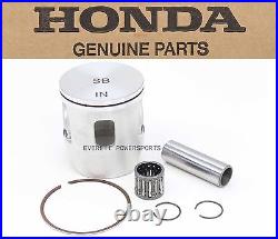 New Genuine Honda Piston Kit Set Rings Pin Clips 00-02 CR125R Top End #O107