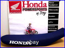 New Genuine Honda Seat Crf450 Crf250r / Rx 50th Anniv Blue See Desc For Fit New Genuine Honda Seat Crf450 Crf250r / Rx 50th Anniv Blue See Desc For Fit