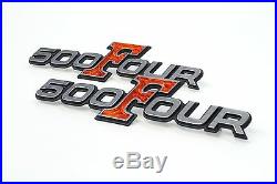 Side Cover Emblem For Honda CB500 Four 1971-1973 – Orange F With Clips, T211