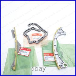 New Genuine OEM Honda 13-17 Accord Acura K24 Timing Chain & Guides Set