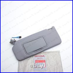 New Genuine OEM Honda 13-17 Accord Gray Driver Sun Visor NH836L 83280-T2F-A52ZB