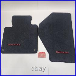 New Genuine OEM Honda S2000 Floor Mat Set 00-09 Black / Red Logo USDM AP1 AP2 OE