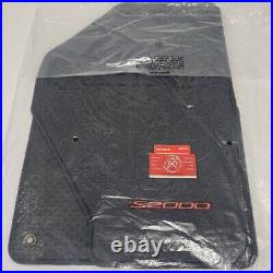 New Genuine OEM Honda S2000 Floor Mat Set 00-09 Black / Red Logo USDM AP1 AP2 OE