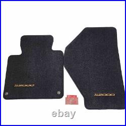 New Genuine OEM Honda S2000 Floor Mat Set 00-09 Black / Yellow USDM AP1 AP2 CR