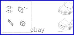 New Genuine Oem2022-2026 Honda CIVIC Hatchback Black Emblem Set