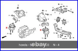 OEM Genuine Honda 2000-2009 S2000 AP1 AP2 Engine Mount Rubber 50810-S2A-003 2PCS