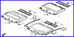 OEM Honda 88-91 CR-X CRX EF8 Roof Side Molding Trim RH & LH Set Genuine New