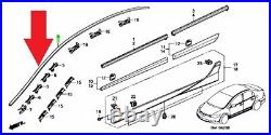 OEM Honda Civic Molding RH LH Drip Side Set 73158-SNA-013 73168-SNA-013 Genuine