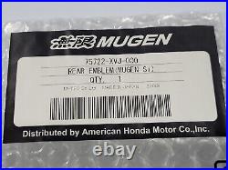 Rare JDM Genuine Honda Civic MUGEN Si Emblem Decal