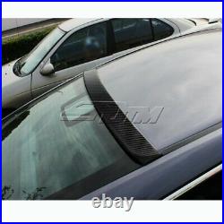 Real Carbon Fiber Rear Roof Window Visor Spoiler For 2006-2015 Honda Civic Sedan