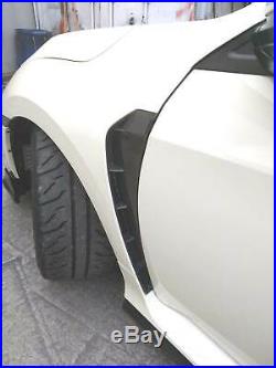 Real Carbon Fiber front fender air vent scoop fit for Honda Civic Type-R FK8